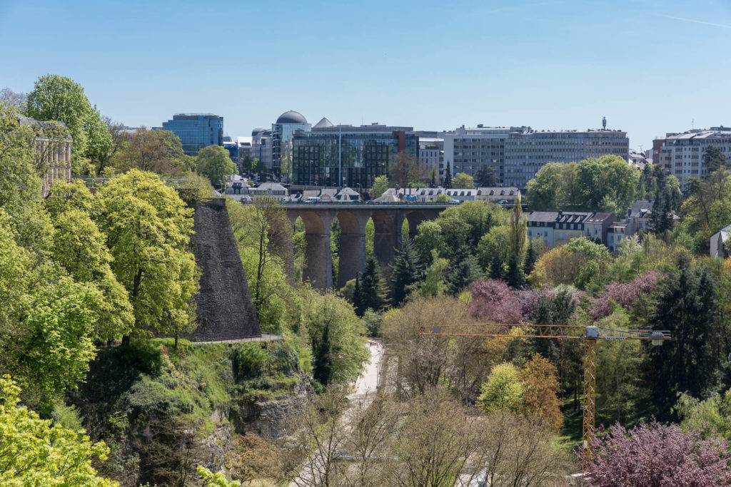 Blick auf das Viadukt Passerelle