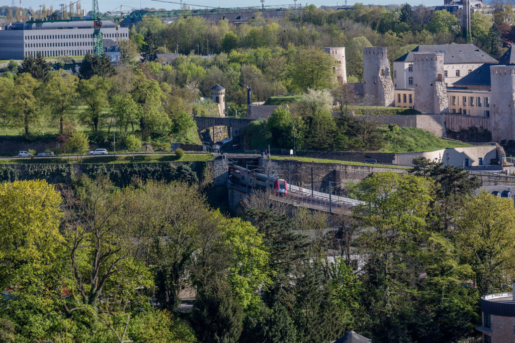 Blick auf Pfaffenthalviadukt